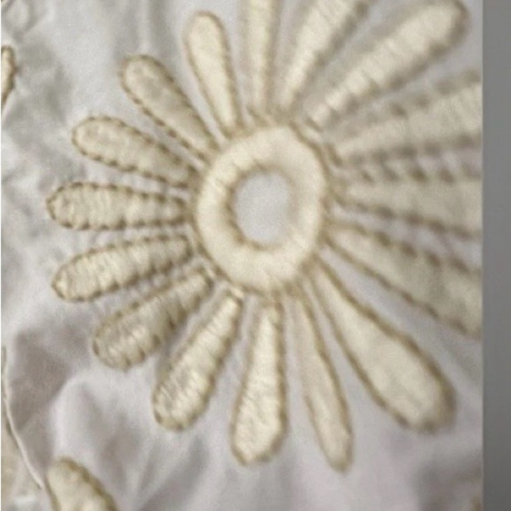 NWOT- Ann Taylor White Embroidered Puff-Sleeve Mini Dress Size 8 - Picture 8 of 14